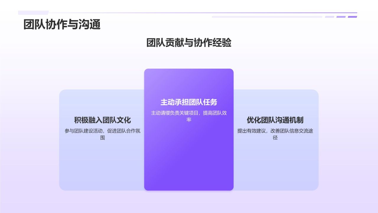 紫色插画风实习期转正述职报告PPT模板