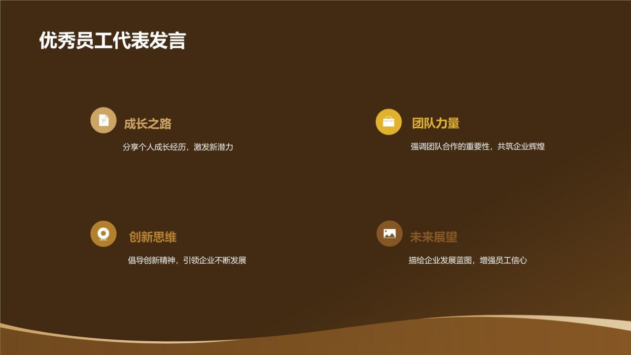 黑色黑金风优秀员工表彰PPT模板