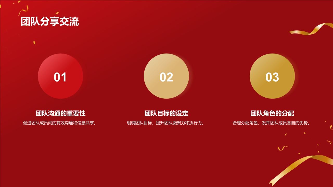 红色喜庆风优秀员工表彰PPT模板