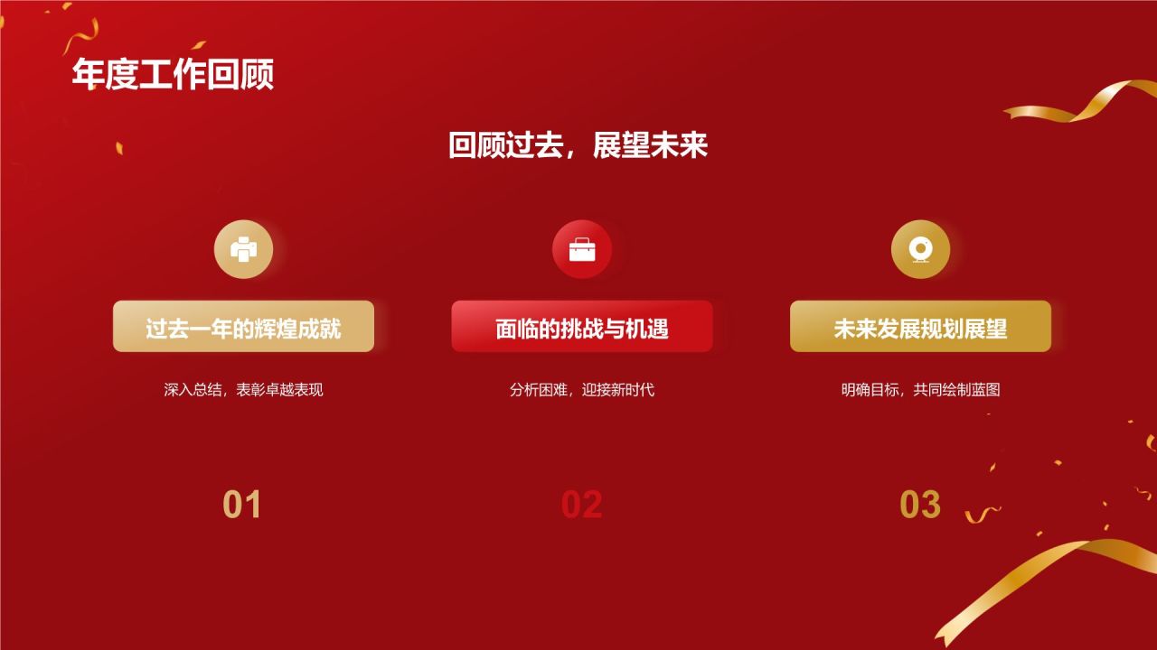 红色喜庆风优秀员工表彰PPT模板