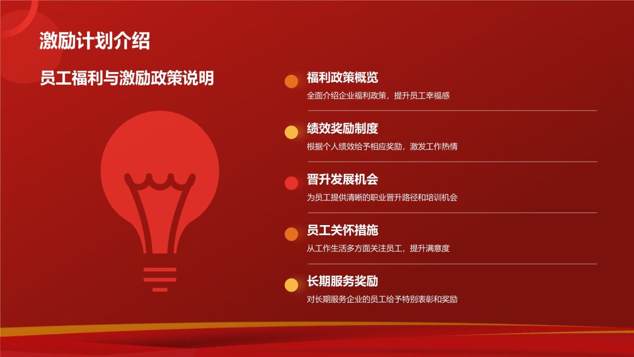 红色喜庆风企业表彰PPT模板