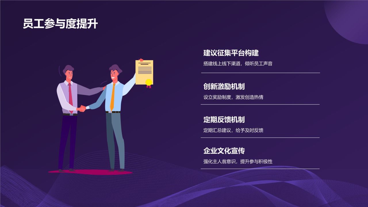 紫色科技风优秀员工表彰PPT模板