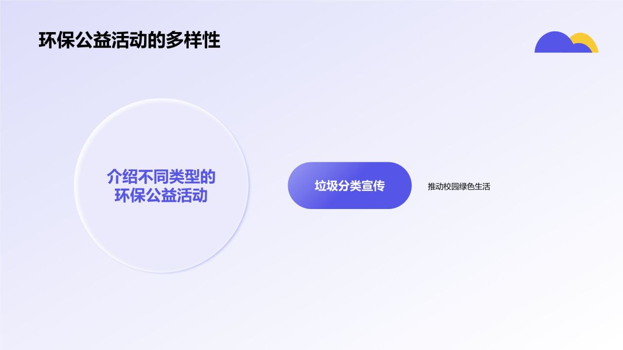 蓝色插画风大学生志愿服务PPT模板