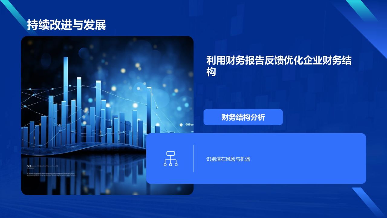蓝色科技风财务分析报告PPT模板