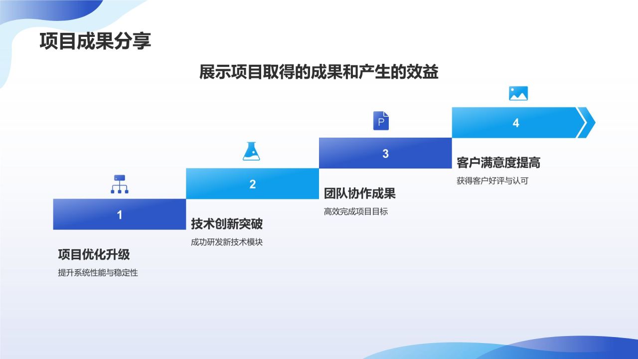 蓝色科技风IT互联网人才简历精选PPT模板