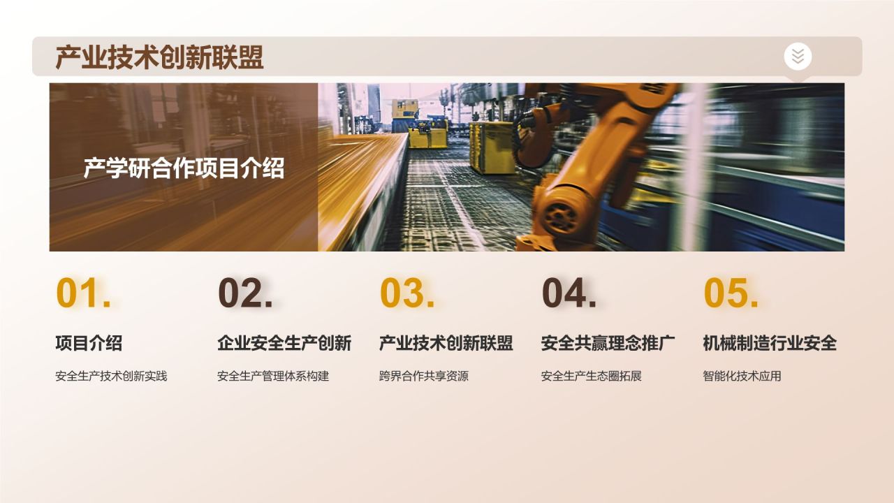 橙色商务风【安全共赢】PPT模板