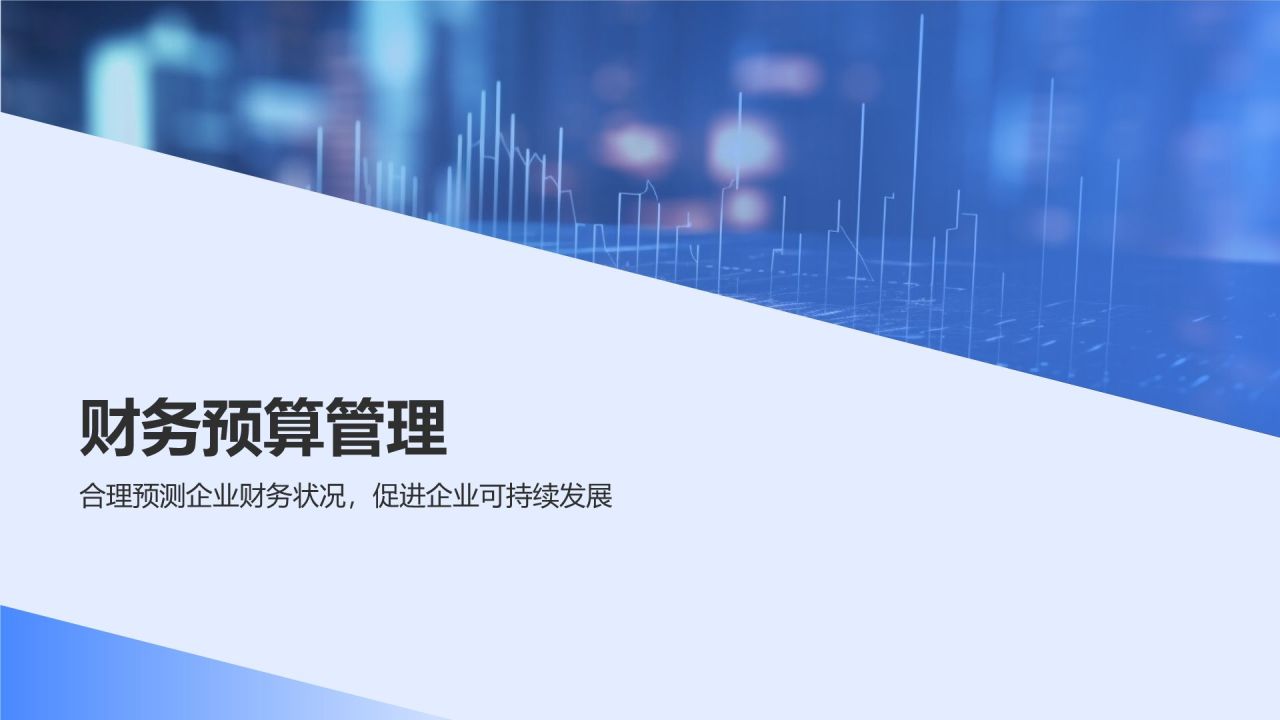 蓝色商务风财务金融战略规划PPT模板