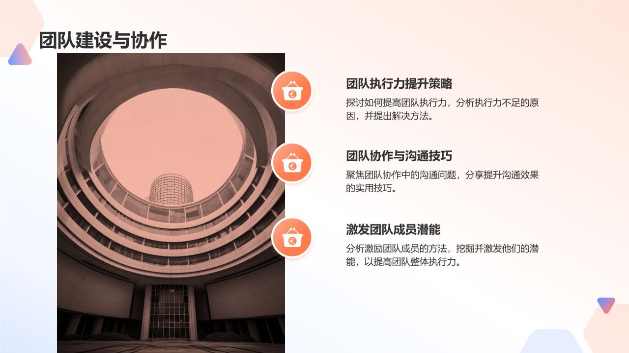 橙色商务风职业经理人培训项目PPT模板