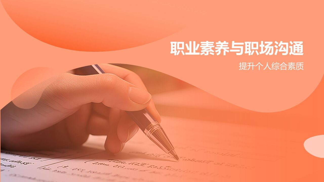 橙色商务风职业经理人培训项目PPT模板