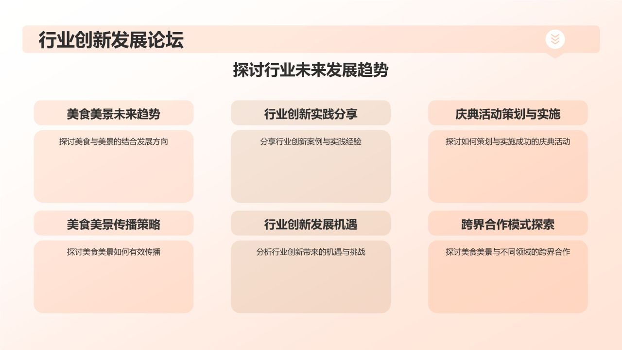 橙色摄影风美食美景共庆PPT模板