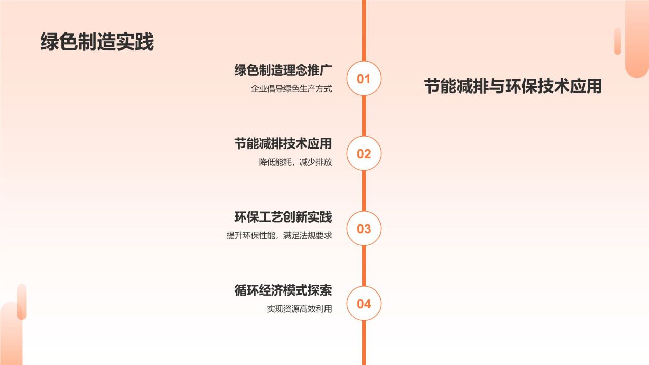 橙色摄影风《机械制造企业技术创新》PPT模板