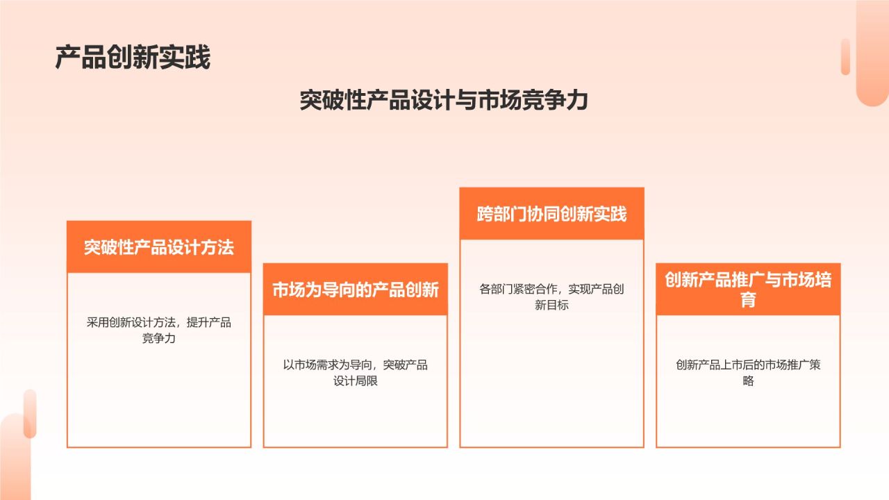 橙色摄影风《机械制造企业技术创新》PPT模板