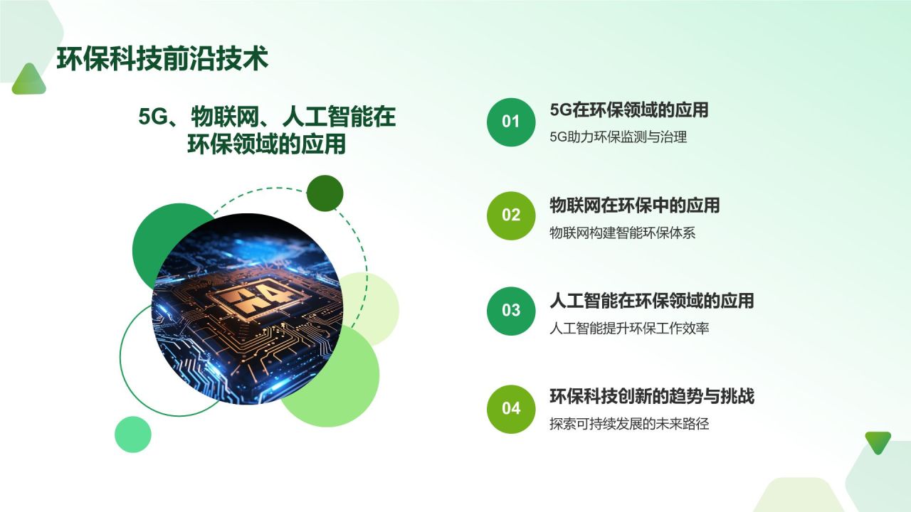 绿色摄影风环保科技创新PPT模板