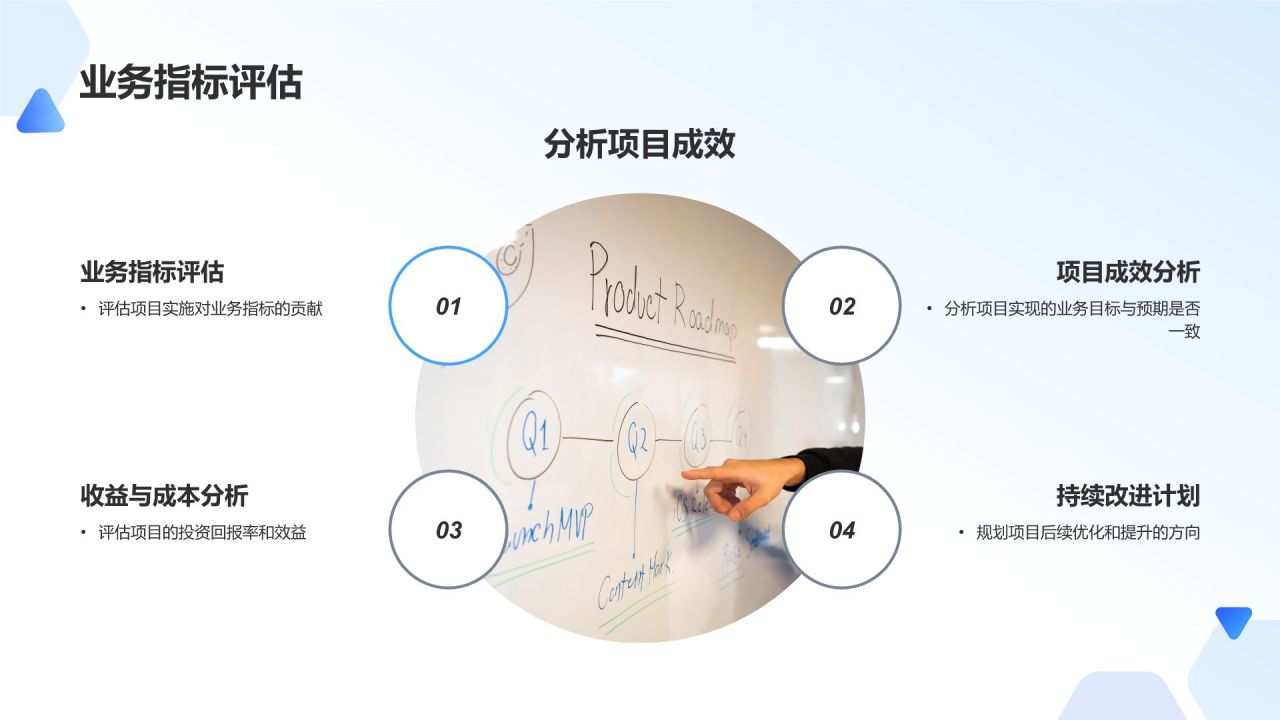蓝色摄影风【标题】企业信息化建设规划PPT模板