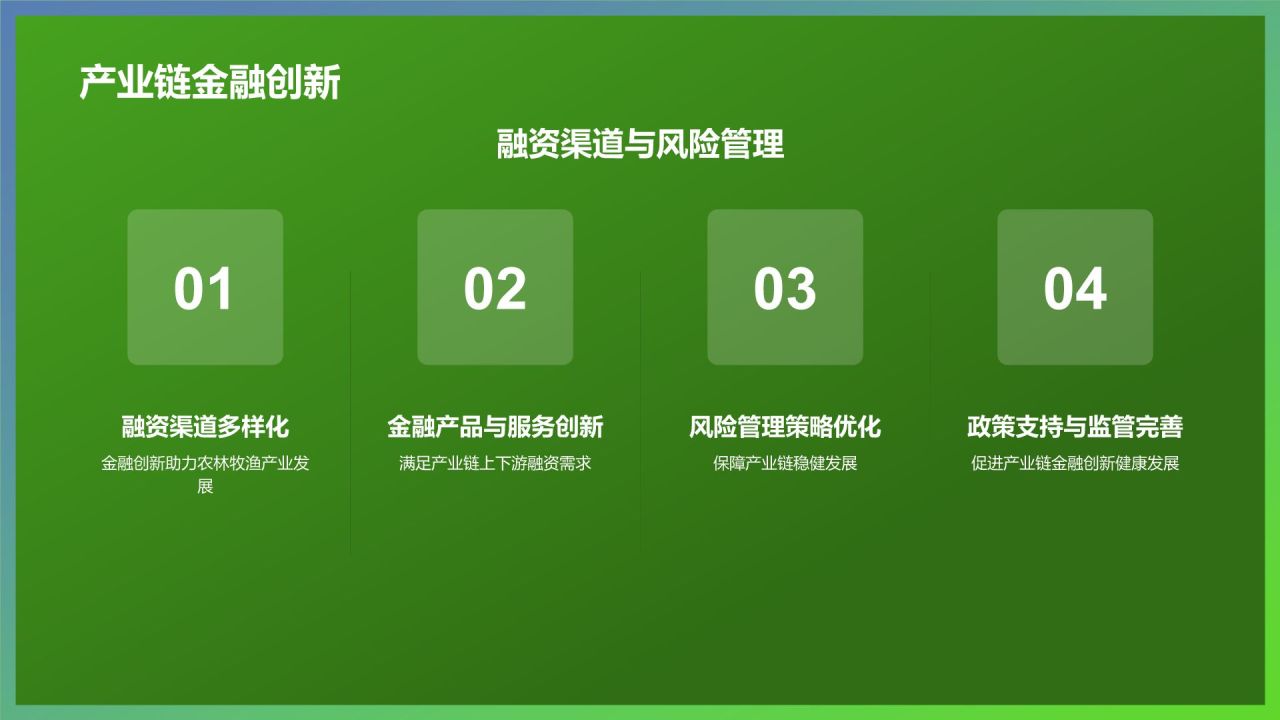 绿色摄影风农林牧渔产业发展PPT模板