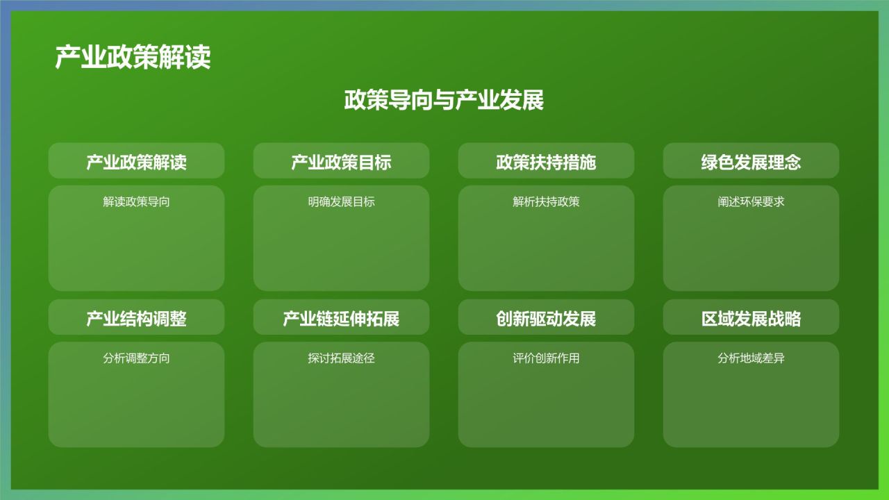 绿色摄影风农林牧渔产业发展PPT模板