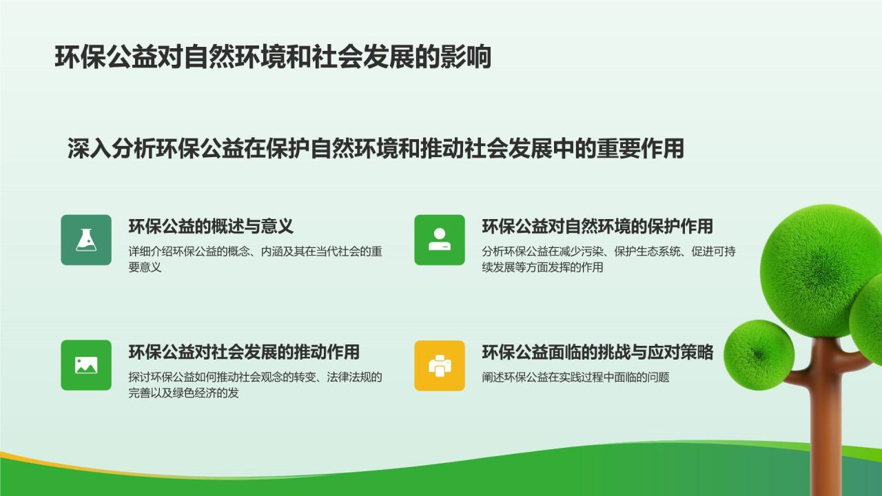 绿色3D风大学生志愿服务PPT模板