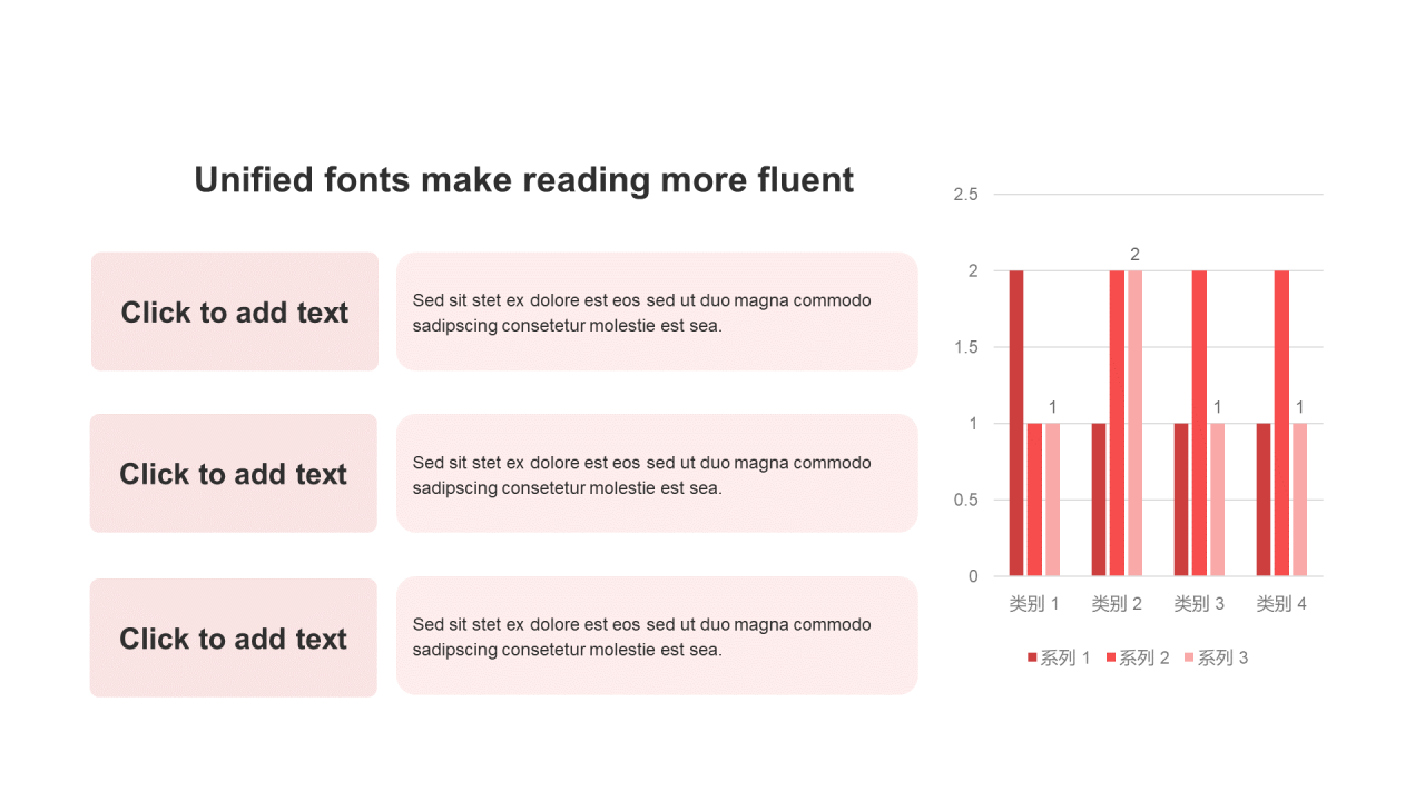 扁平风PPT柱形图