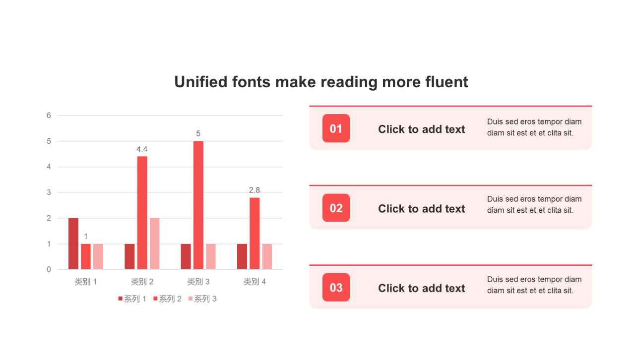 扁平风PPT柱形图