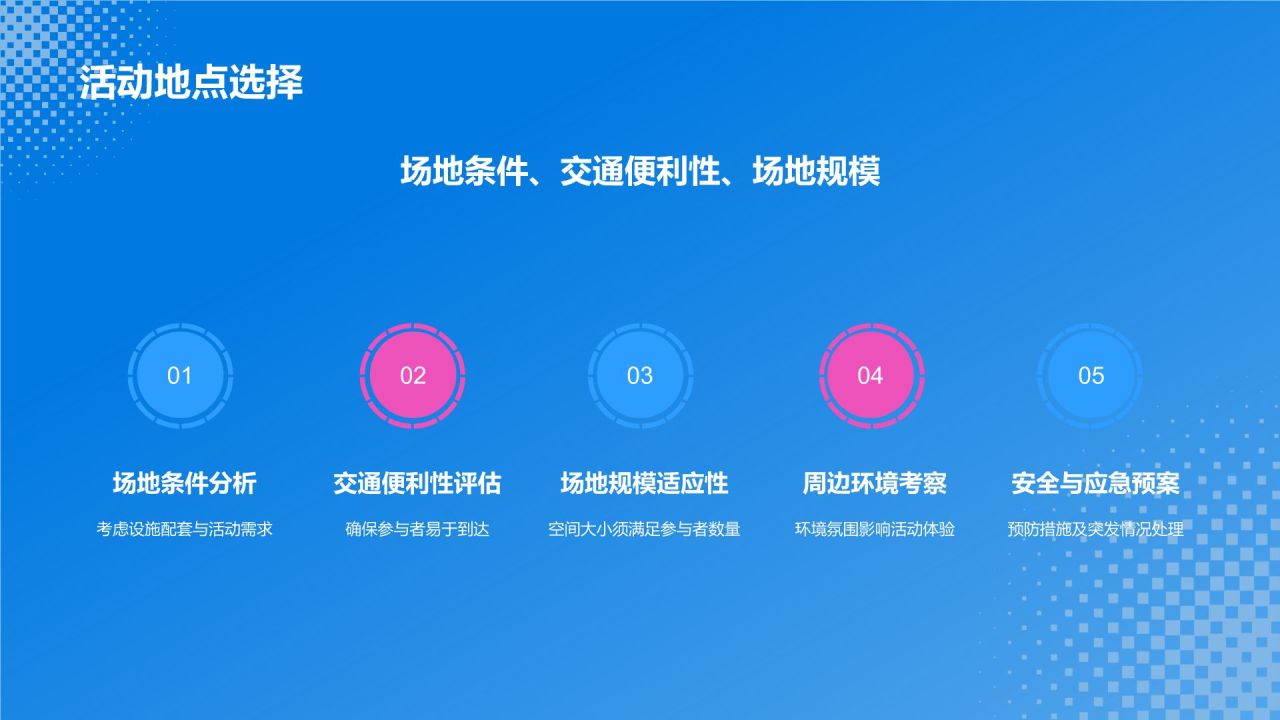 蓝色插画风活动营销策划方案PPT模板