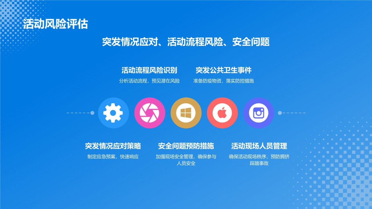 蓝色插画风活动营销策划方案PPT模板