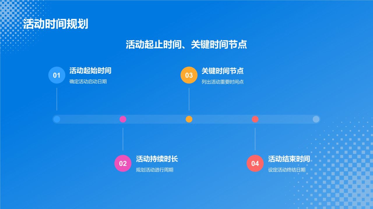 蓝色插画风活动营销策划方案PPT模板
