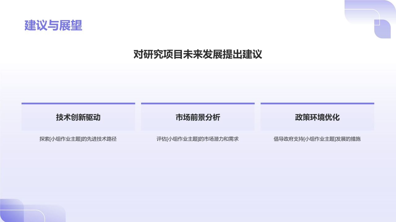 蓝色3D风小组作业汇报PPT模板