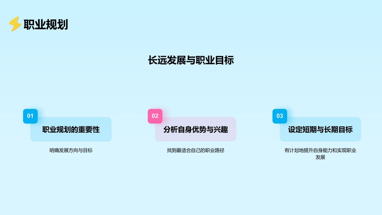 蓝色3D风春季招聘PPT模板