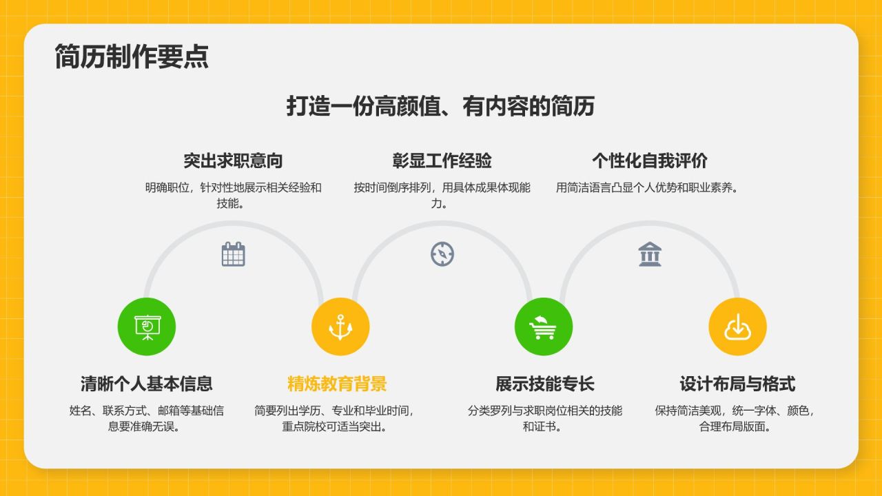 橙色3D风春季招聘PPT模板