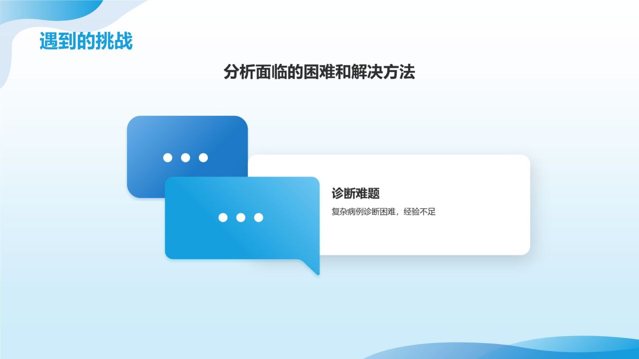 蓝色商务风医生工作总结汇报通用PPT模板