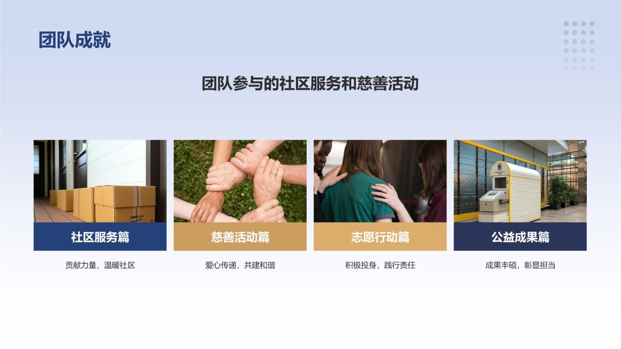 蓝色商务风公司介绍PPT模板