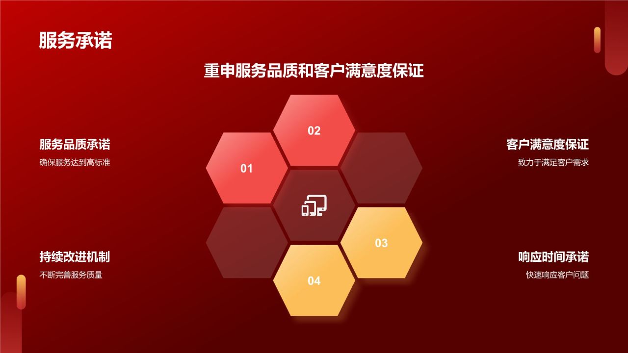 红色渐变风热烈欢迎各级领导莅临指导工作PPT模板