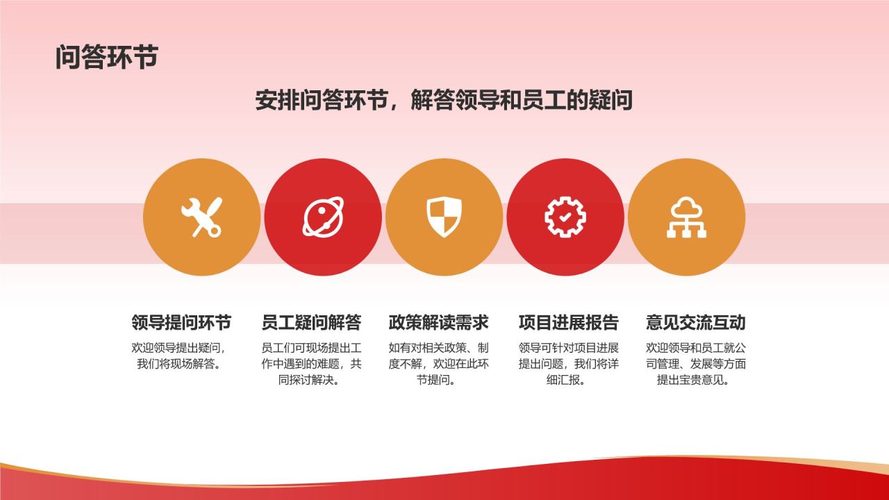 红色喜庆风热烈欢迎各级领导莅临指导工作PPT模板