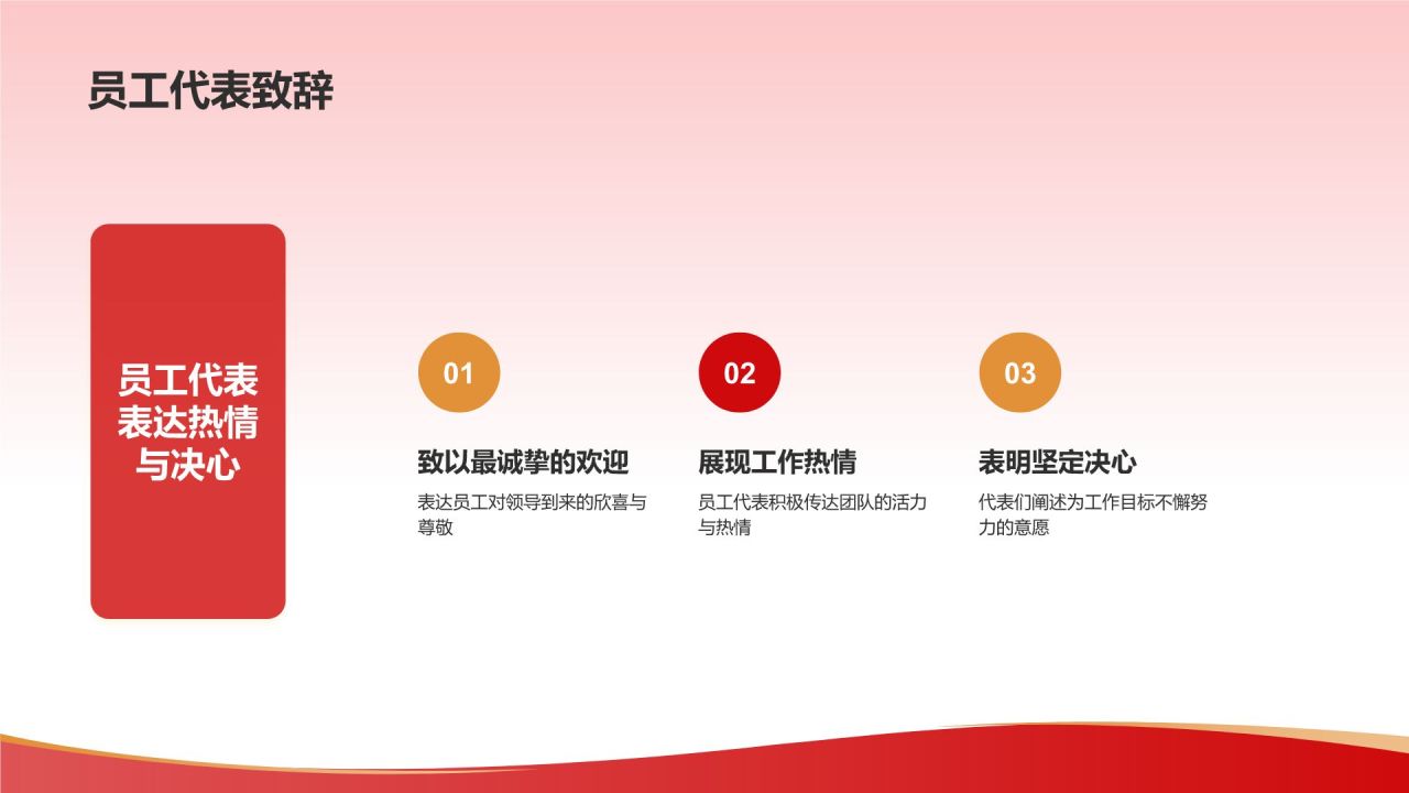红色喜庆风热烈欢迎各级领导莅临指导工作PPT模板