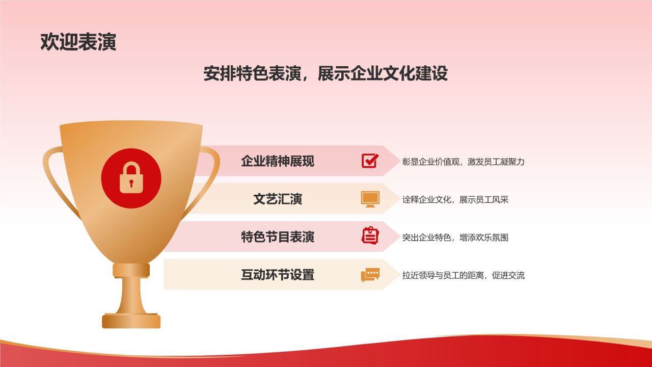 红色喜庆风热烈欢迎各级领导莅临指导工作PPT模板