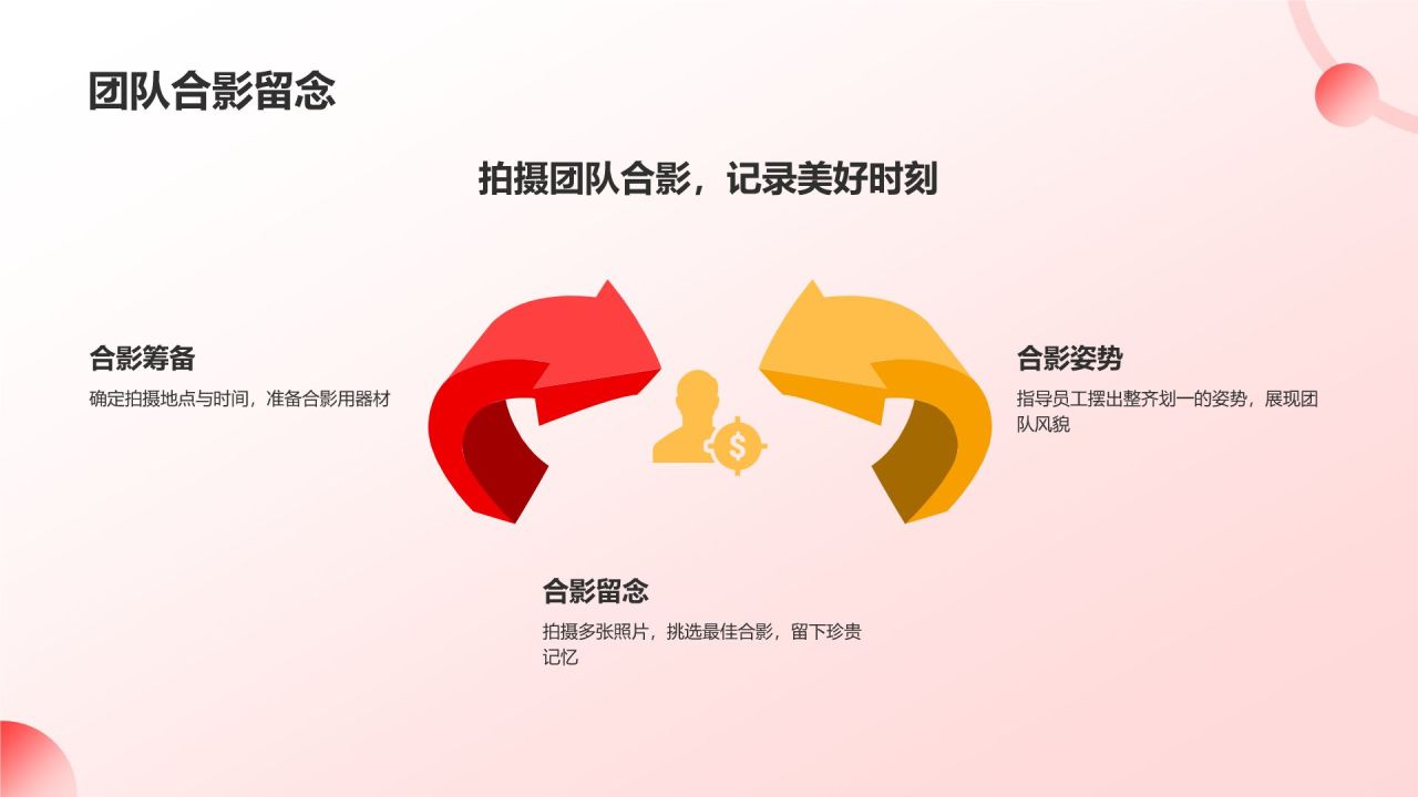 红色插画风优秀员工表彰PPT模板