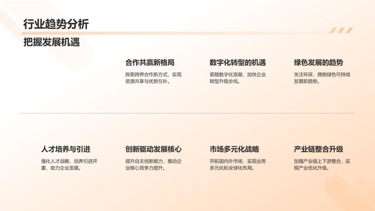 橙色商务风企业表彰PPT模板