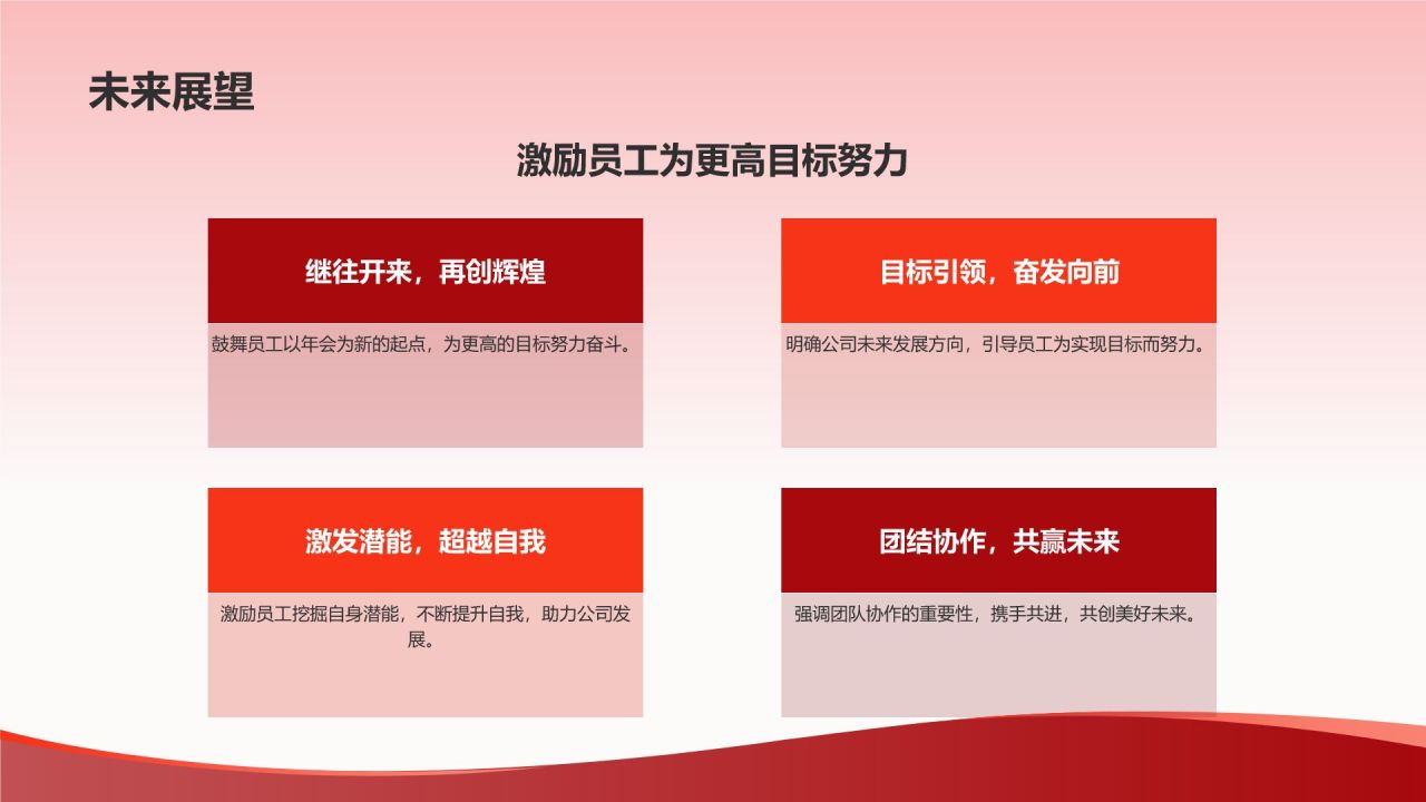 红色商务风表彰庆典PPT模板