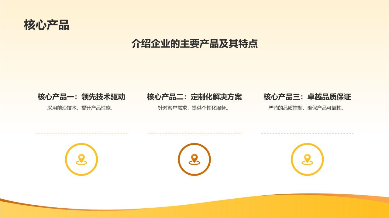 橙色商务风企业介绍PPT模板