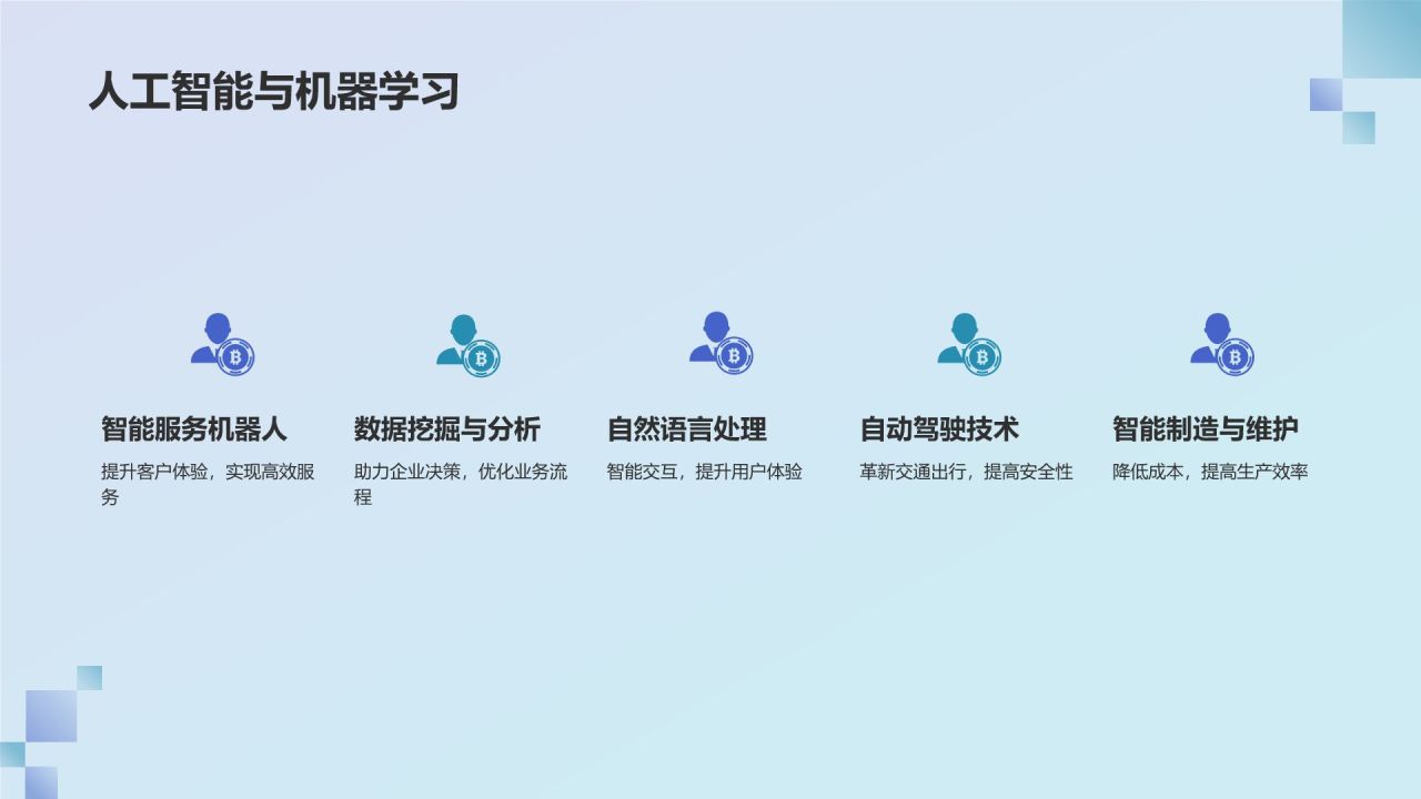 蓝色渐变风竞聘述职PPT模板