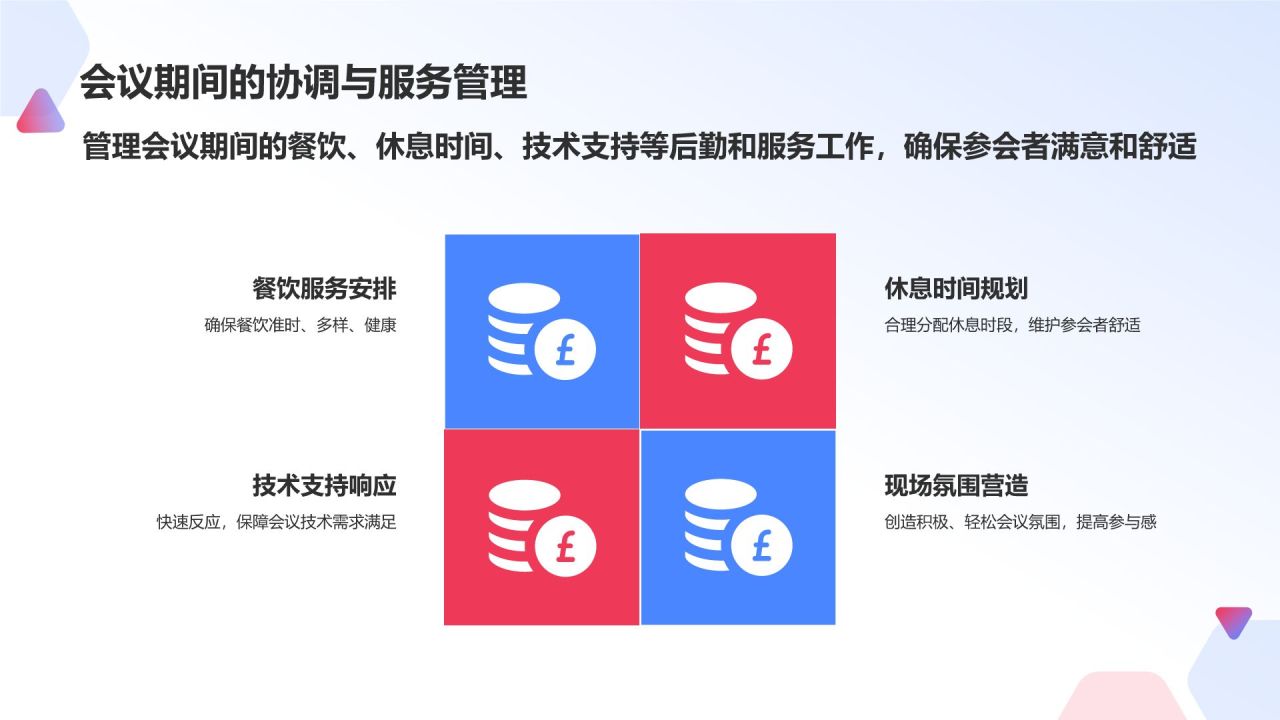 蓝色插画风会议活动流程PPT模板