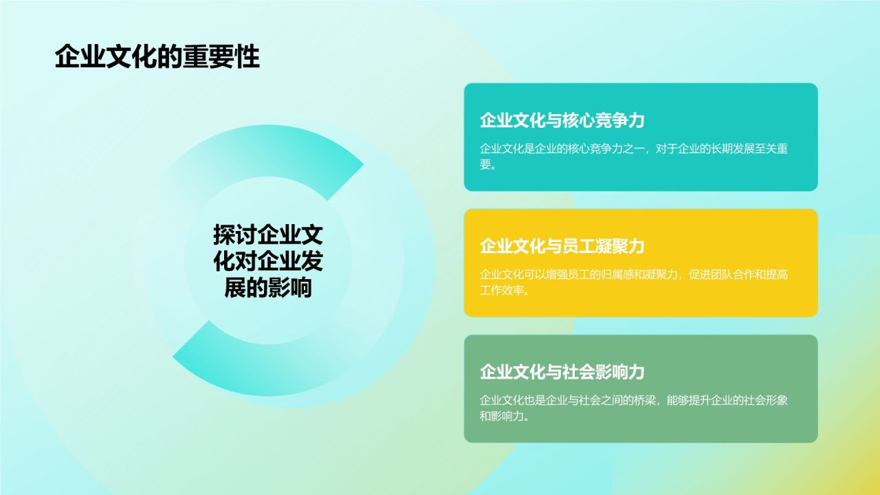 绿色插画风企业文化培训PPT模板