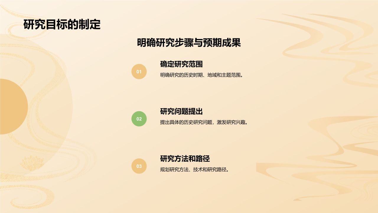 橙色水墨风历史学开题报告PPT模板