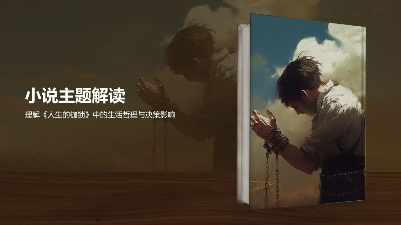 橙色复古风《人生的枷锁》读书笔记PPT模板