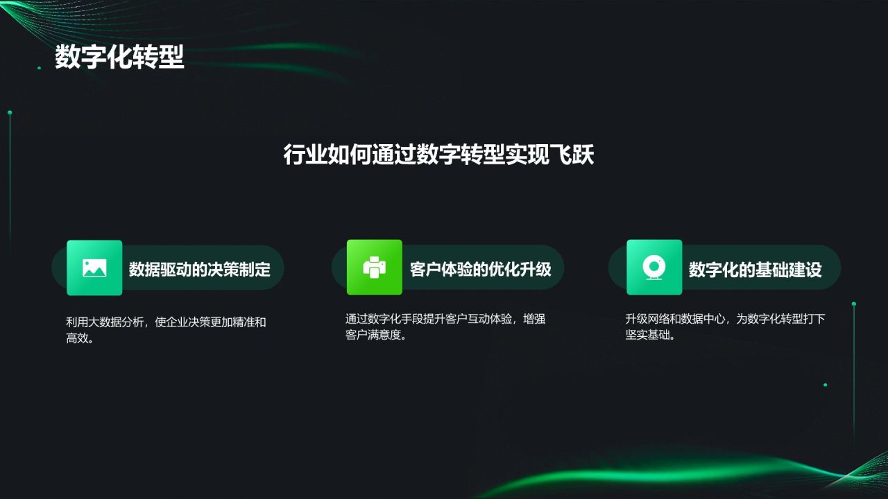 绿色科技风科幻未来PPT模板