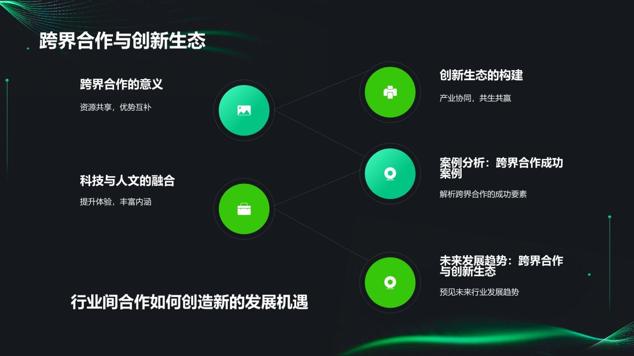 绿色科技风科幻未来PPT模板