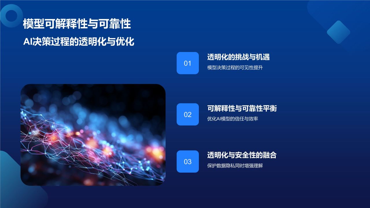 蓝色科技风AI人工智能PPT模板