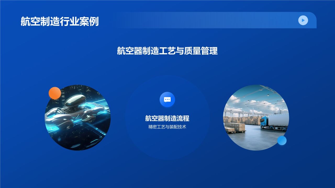 蓝色机械制造行业通用PPT模板