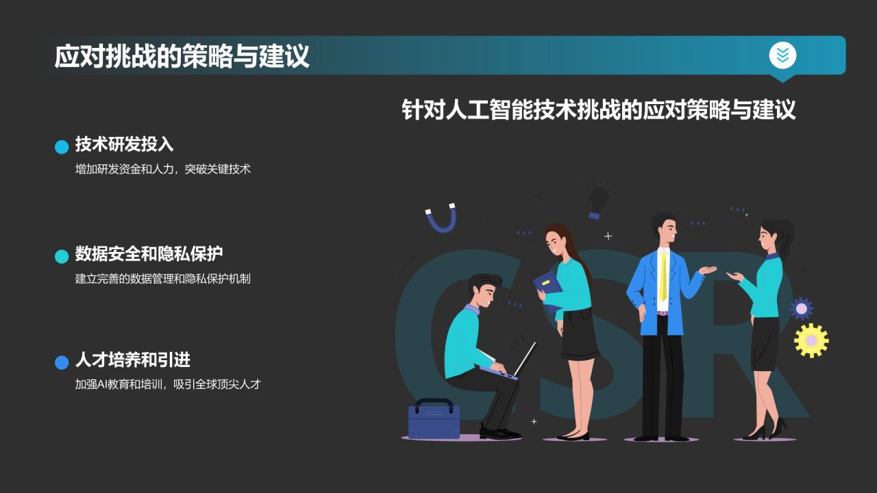 蓝色科技风人工智能基础PPT模板