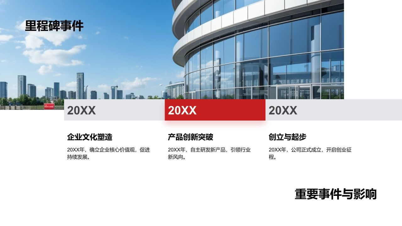 红色商务风企业文化宣传画册PPT模板